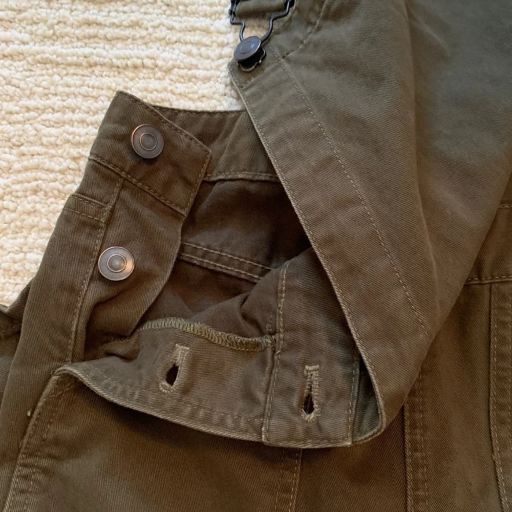 Brandy Melville Olive Green Uma Overalls